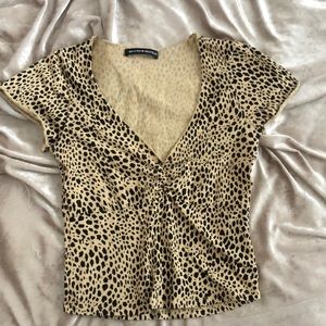 Brandy Melville cheetah print top